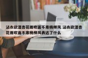沾衣欲湿杏花雨吹面不寒杨柳风 沾衣欲湿杏花雨吹面不寒杨柳风表达了什么
