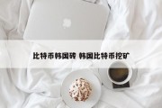 比特币韩国砖 韩国比特币挖矿