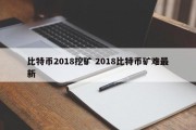 比特币2018挖矿 2018比特币矿难最新