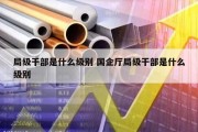 局级干部是什么级别 国企厅局级干部是什么级别