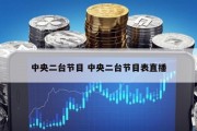 中央二台节目 中央二台节目表直播