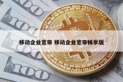 移动企业宽带 移动企业宽带畅享版