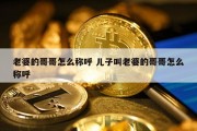 老婆的哥哥怎么称呼 儿子叫老婆的哥哥怎么称呼