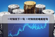 一叶知秋下一句 一叶知秋的唯美短句