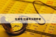 杜甫号 杜甫号少陵野老