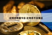 比特币数据今日 比特币今日情况