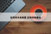 比特币大会投票 比特币投票权